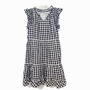 Vineyard Vines Black and White Gingham Dress Size Large 16